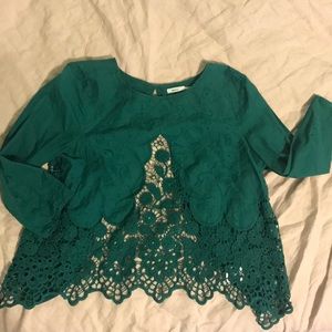 Kimchi blue open back 3/4 sleeve top